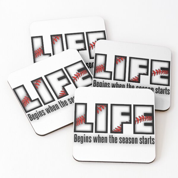 Item preview, LIFE BEGINS - BASEBALL designed and sold by bball-is-life.
