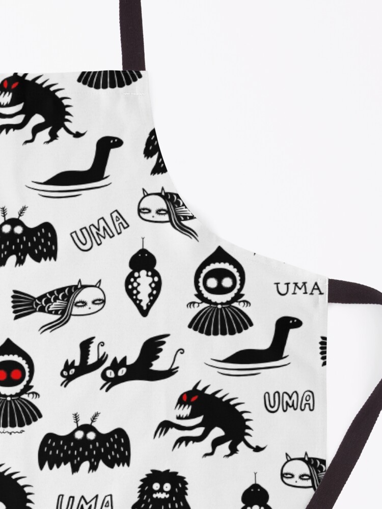 Thumbnail 3 of 6, Apron, UMA - white designed and sold by MiznaWada.