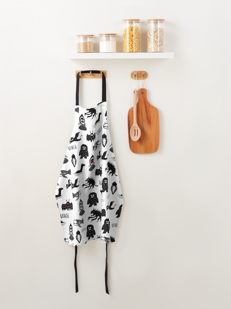 Thumbnail 4 of 6, Apron, UMA - white designed and sold by MiznaWada.