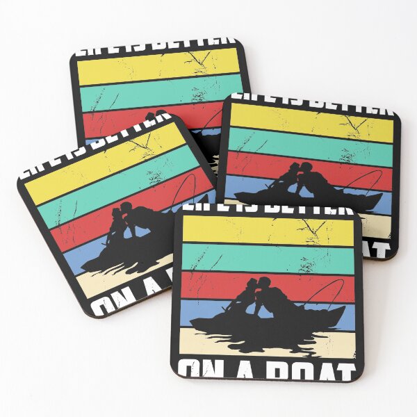 Item preview, Vintage Life is Better on A Boat Gift design Sailing Fishing design designed and sold by Lisbob.