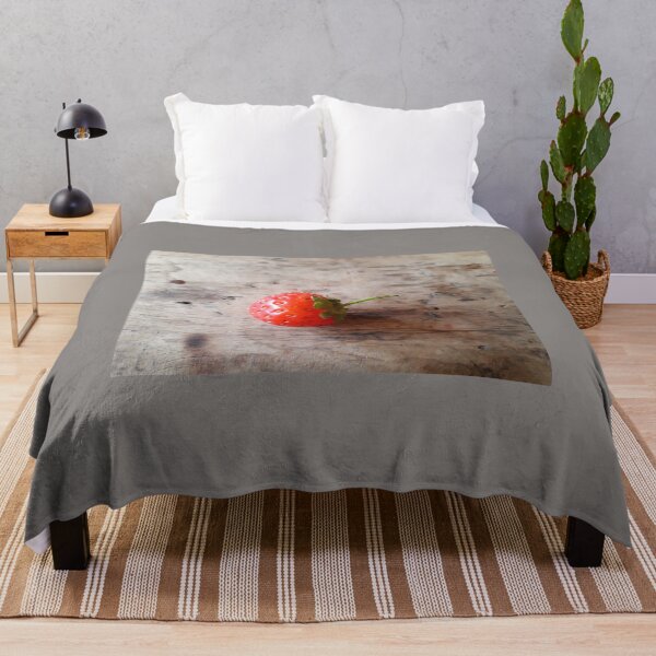 Item preview, One Strawberry on Wood Background designed and sold by Beachy.