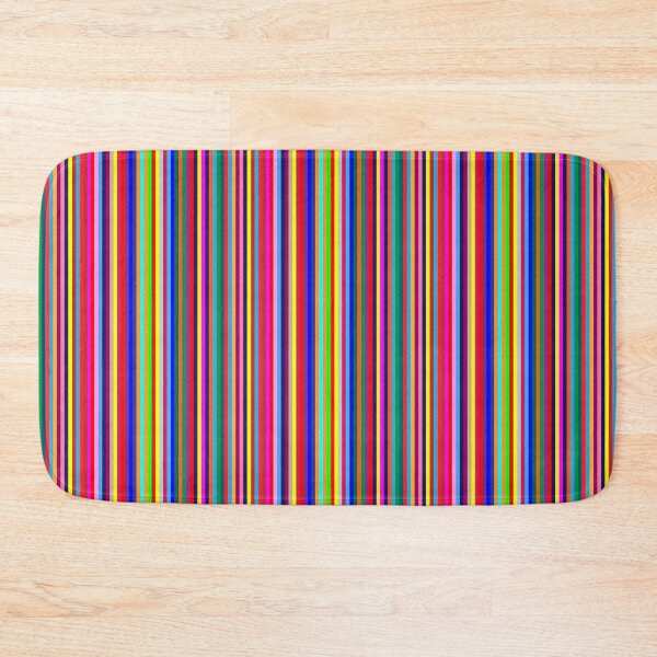 Item preview, Stripes Multi Bright Colors Pattern - Bright Navy Blue, Purple, Red, Yellow, Lime Green, Orange, light blue designed and sold by zanydoodles.