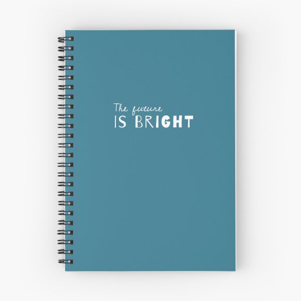 Item preview, The Future Is Bright - Cute Sayings In Blue designed and sold by Aryeh Studio.