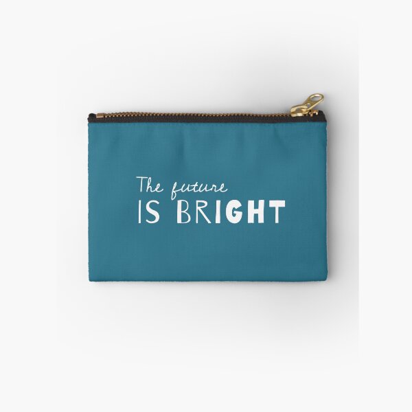 Item preview, The Future Is Bright - Cute Sayings In Blue designed and sold by Aryeh Studio.