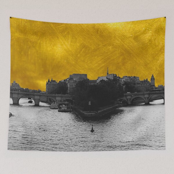 Item preview, Black and Gold - Ile de la Cité - Paris designed and sold by DejaVuStudio.