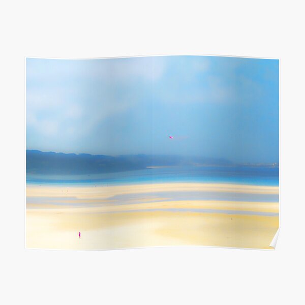 Hayle beach Cornwall Poster