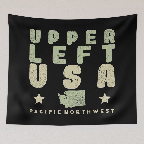 Item preview, Upper Left USA Northwest Pacific Vintage Distressed Design designed and sold by miftake.