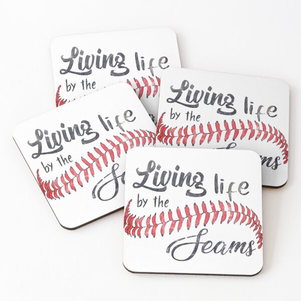 Item preview, LIVING LIFE BY THE SEAMS - BASEBALL designed and sold by bball-is-life.