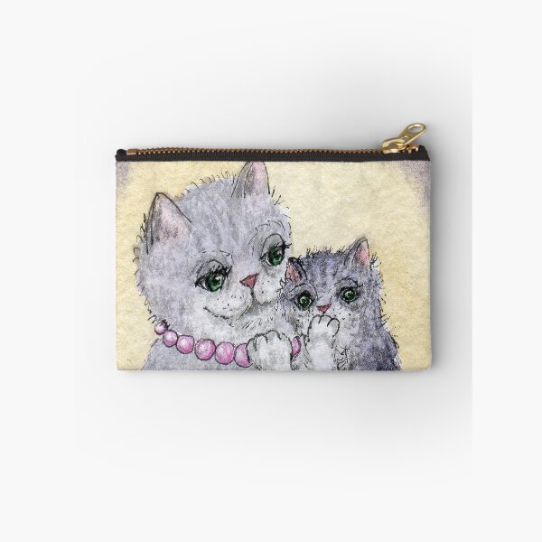 Item preview, Mama Cat Comforts Her Kitten designed and sold by SusanAlisonArt.