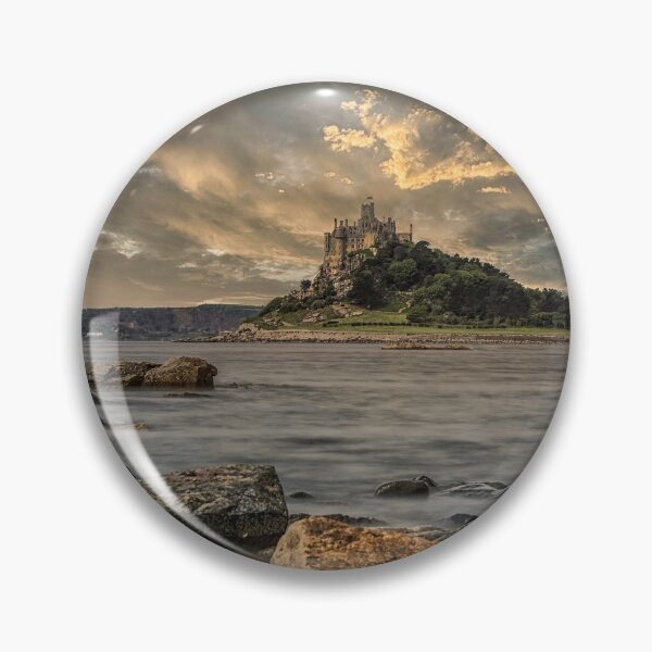 Artikelvorschau, St. Michaels Mount bei Sonnenuntergang Marazion Penzance Cornwall entworfen und verkauft von kathleenjean.