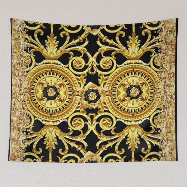 Item preview, 2020 baroque renaissance UNIQUE  black and gold roses with glitter vintage designer mask look antique print by mysticladyart  designed and sold by mystic lady vintage art and fashion designs.