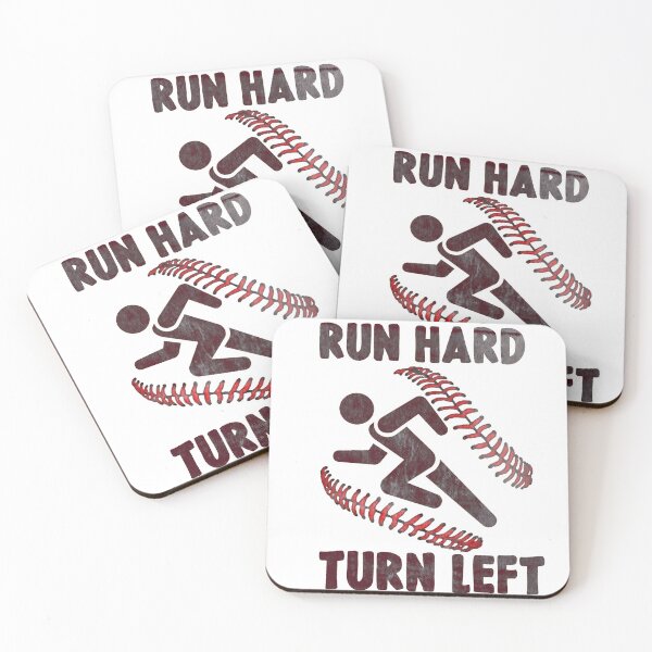 Item preview, RUN HARD TURN LEFT designed and sold by bball-is-life.