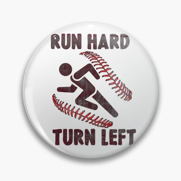 Item preview, RUN HARD TURN LEFT designed and sold by bball-is-life.
