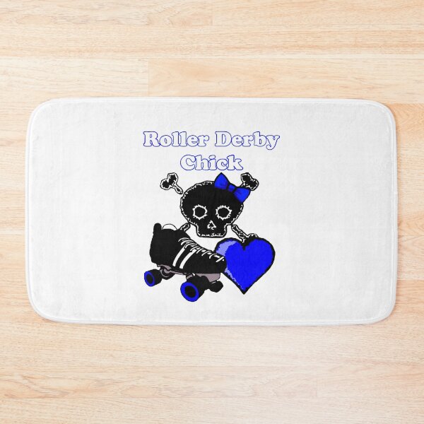 Item preview, Roller Derby Chick (Blue) designed and sold by blakcirclegirl.