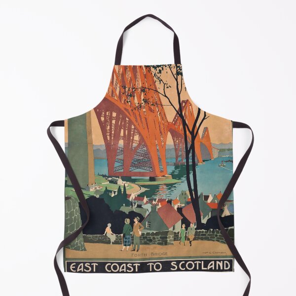 Item preview, Railway Poster East Coast Scotland designed and sold by stickart-marek.