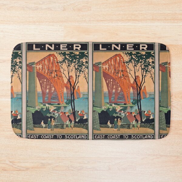 Item preview, Railway Poster East Coast Scotland designed and sold by stickart-marek.