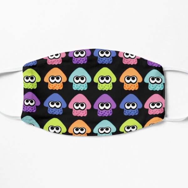 Splatoon 2 Squid Pattern Colours Flat Mask