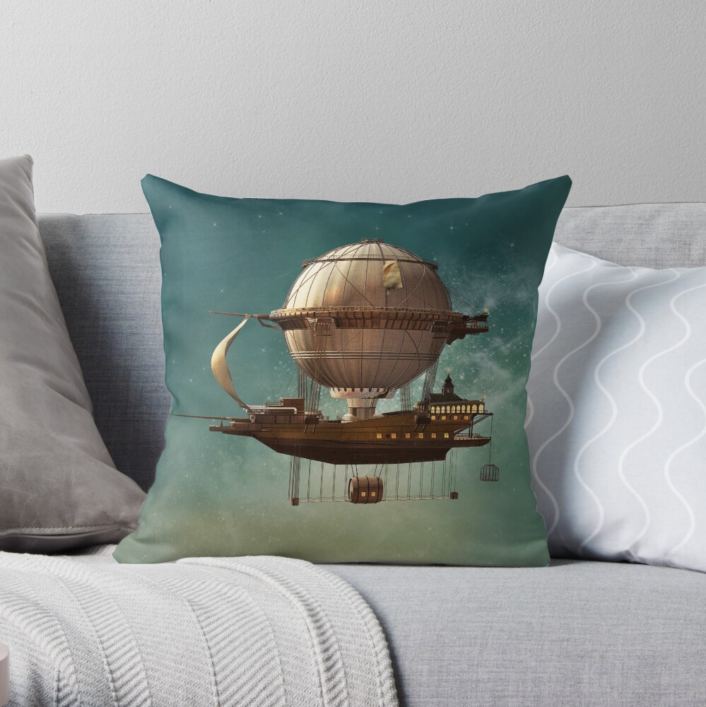 Hot air shop balloon cushion