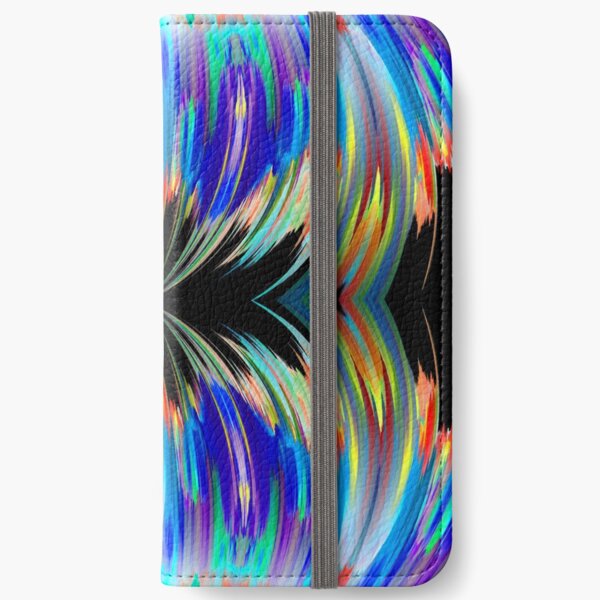 blue abstract klepsydra iPhone Wallet