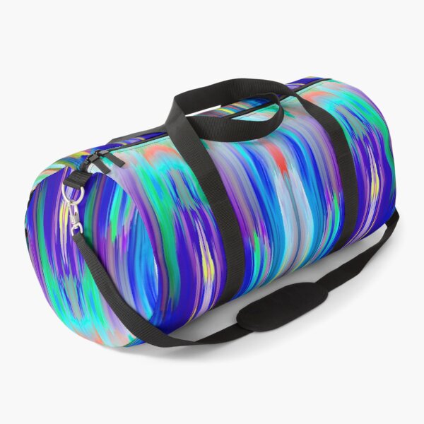 blue abstract klepsydra Duffle Bag