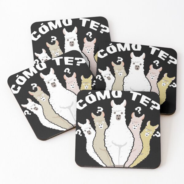 Item preview, Funny Spanish gift, Como Te Llama, Llama design print designed and sold by Lisbob.
