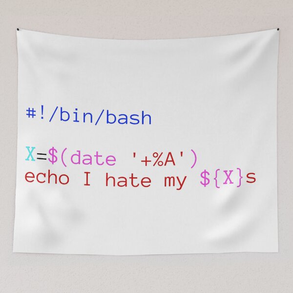 Item preview, Bash Script I hate my Xs designed and sold by cheeryscript.