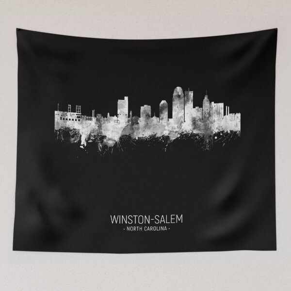 Item preview, Winston-Salem North Carolina Skyline designed and sold by ArtPrints.
