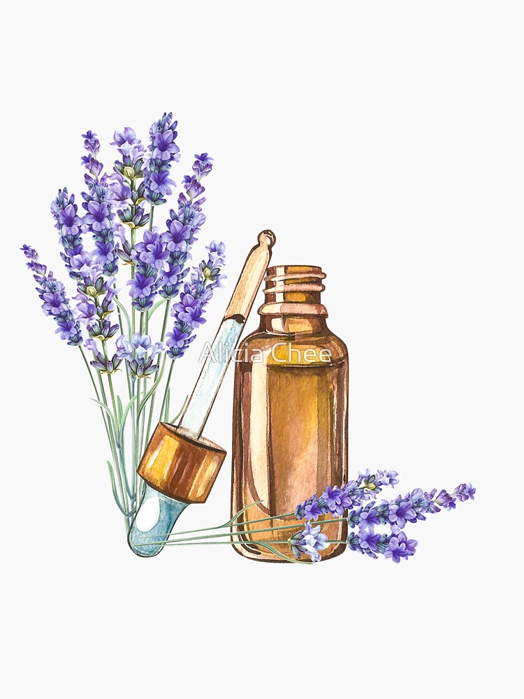 botellas de vidrio de lavanda