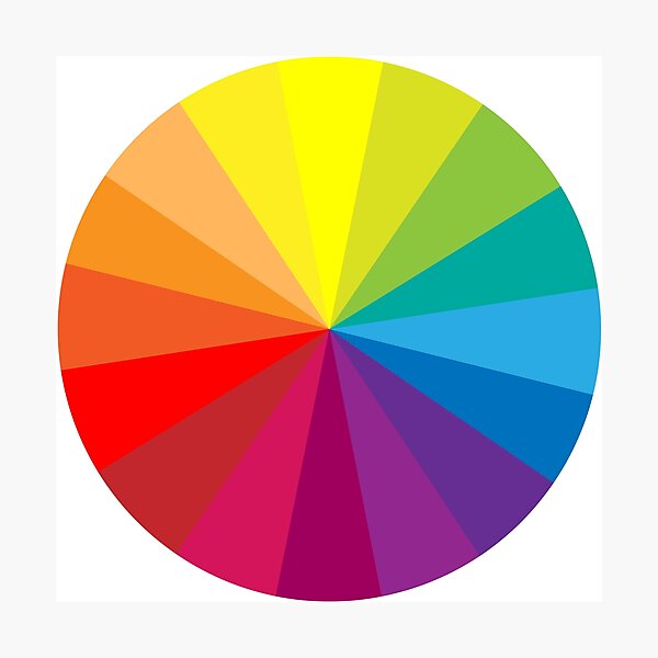 Colour Wheel Photographic Print
