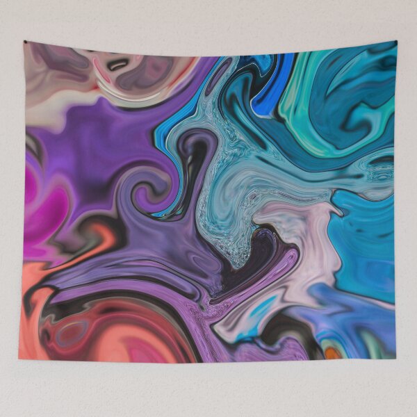Item preview, fluid art colorful marble designed and sold by haroulita.