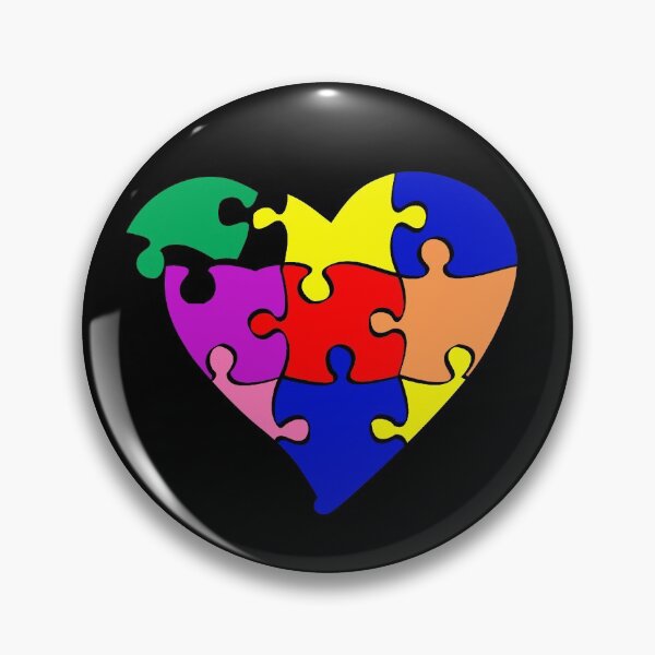 Item preview, Puzzle Heart Shirt Colorful Autism Awareness Missing Piece Gear designed and sold by DynamicDesign.