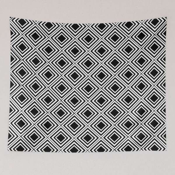 Item preview, monochrome diamond pattern designed and sold by pauloneill-art.