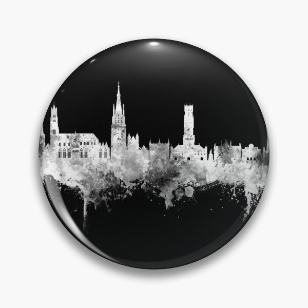 Item preview, Bruges Belgium Skyline designed and sold by ArtPrints.