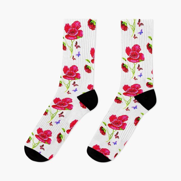 Item preview, Poppies and Butterflies designed and sold by Linda Callaghan.