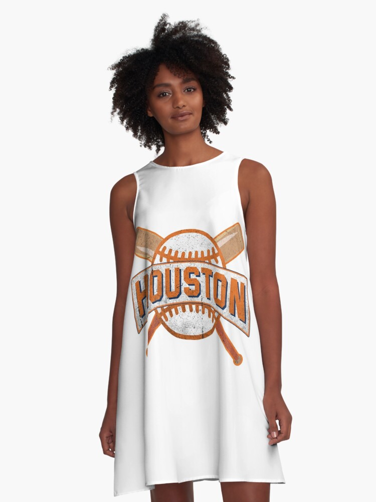 Houston Astros Baseball Team Love Sport Funny Gifts A-Line Dress for Sale  by AnnieMark67