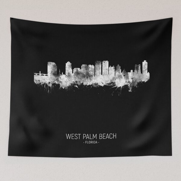 Item preview, West Palm Beach Florida Skyline designed and sold by ArtPrints.