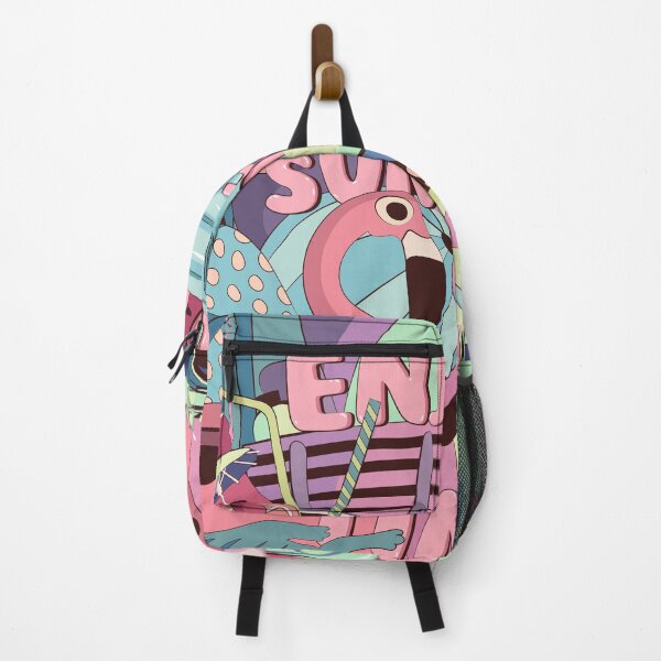 Item preview, Colorful beach poster with graphic elements and an original rubber font designed and sold by Bakulina.