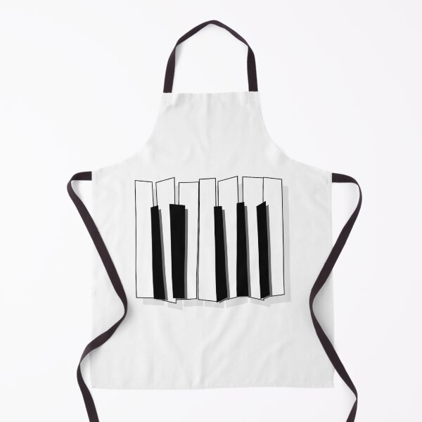 Item preview, Modern cartoon style black and white piano keys designed and sold by UDDesign.