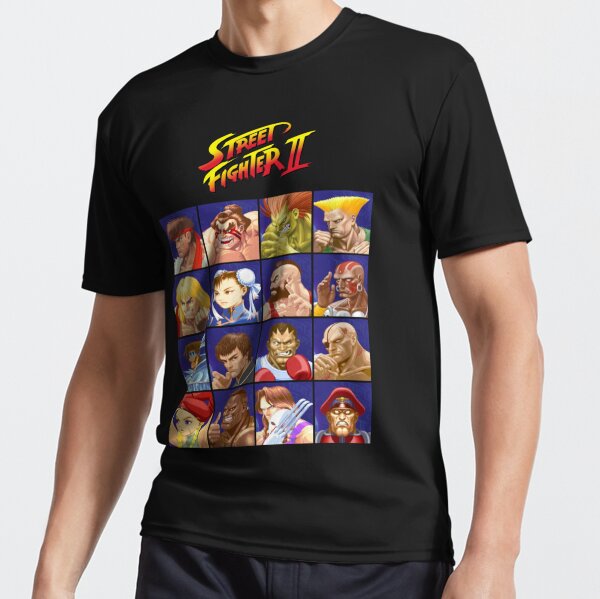 Street Fighter II Select Character Active T-Shirt