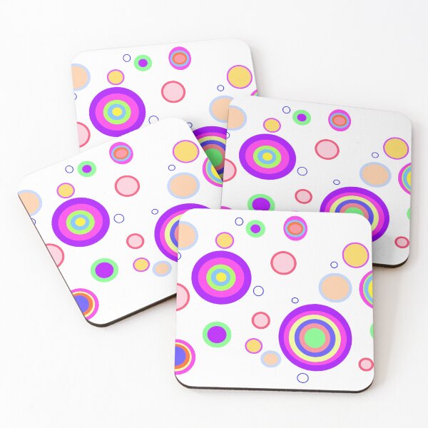 Item preview, Early 2000s Colourful Circles Geometrical Pattern  designed and sold by junepillows.