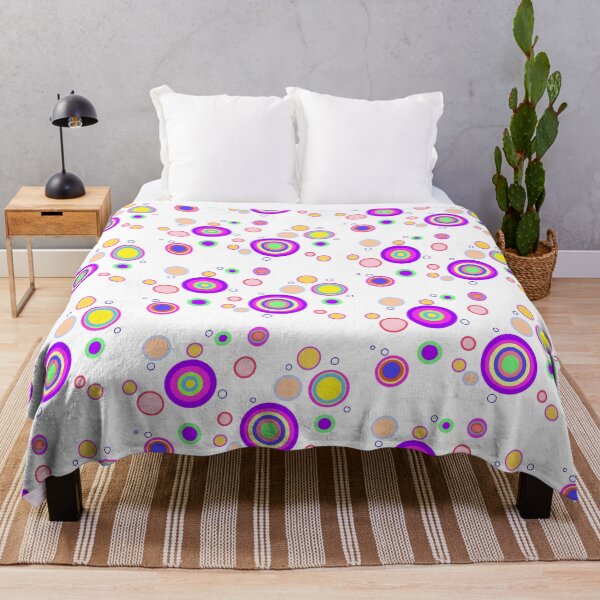 Item preview, Early 2000s Colourful Circles Geometrical Pattern designed and sold by junepillows.