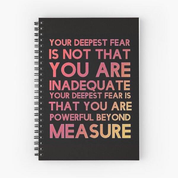 Item preview, Your Deepest Fear is not that you are indequate.... Powerful Beyond Measure. designed and sold by LJWDesigns.