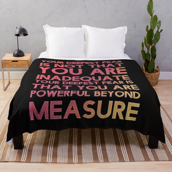 Item preview, Your Deepest Fear is not that you are indequate.... Powerful Beyond Measure. designed and sold by LJWDesigns.