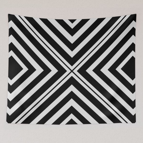 Item preview, op art monochrome design with diamonds designed and sold by pauloneill-art.