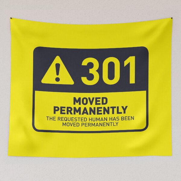 Item preview, HTTP Error 301 Human Moved Permanently (Yellow) designed and sold by VoodooCircus.