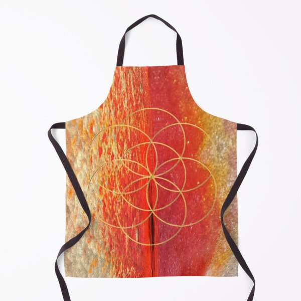 Item preview, Golden flower of life on red designed and sold by byulvenberg.