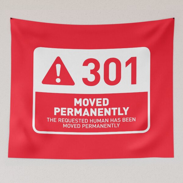 Item preview, HTTP Error 301 Human Moved Permanently (Red) designed and sold by VoodooCircus.