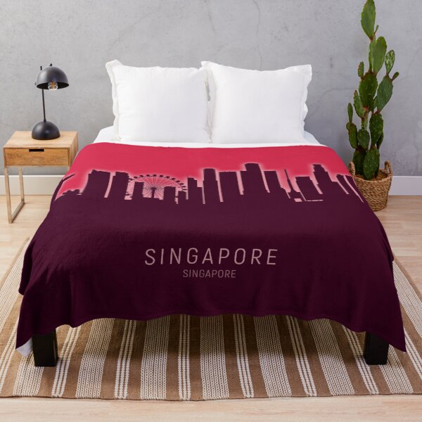 Aperçu de l'œuvre Singapore Skyline créée et vendue par ArtPrints.