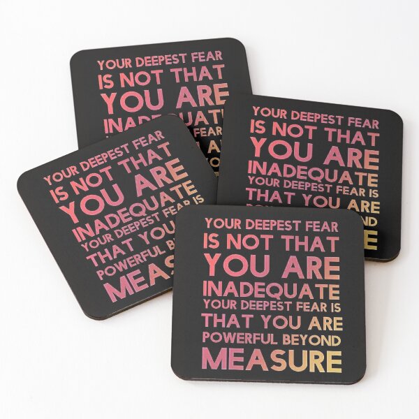 Item preview, Your Deepest Fear is not that you are indequate.... Powerful Beyond Measure. designed and sold by LJWDesigns.
