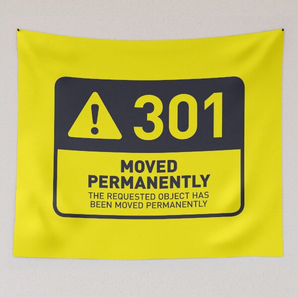 Item preview, HTTP Error 301 Object Moved Permanently (Yellow) designed and sold by VoodooCircus.